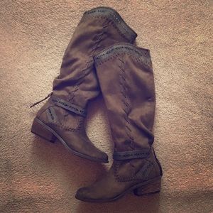 Not Rated Suede Boots - Size 9 - ONLY WORN ONCE!